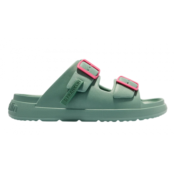 Γυναικεία ανατομικά σανδάλια D.Franklin Vibe Foam 2 Buckles DFSH413005 Deep Sea Mix