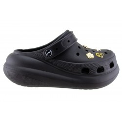 Γυναικεία παντοφλάκια θαλλάσης με pins clogs adams shoes 892-25101 BLACK