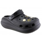 Γυναικεία παντοφλάκια θαλλάσης με pins clogs adams shoes 892-25101 BLACK