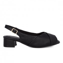 Γυναικεία Ανατομικά peep toe πέδιλα PICCADILLY Micro Fiber 779-25198-26 [114044-26] black