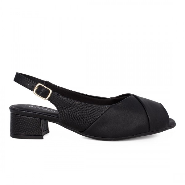Γυναικεία Ανατομικά peep toe πέδιλα PICCADILLY Micro Fiber 779-25198-26 [114044-26] black