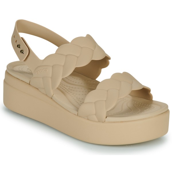 Γυναικείες Πλατφόρμες CROCS Brooklyn Woven Upper Low 209977-212 Chai