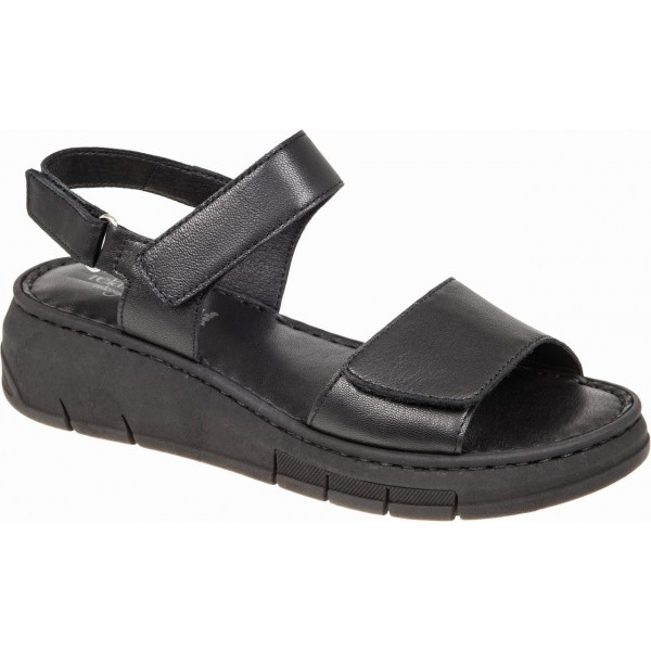 Γυναικεία ανατομικά Πέδιλα Δέρμα Relaxshoe by adams 580-25030 black