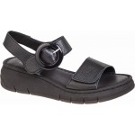 Γυναικεία ανατομικά Πέδιλα Δέρμα Relaxshoe by adams 580-26004 BLACK