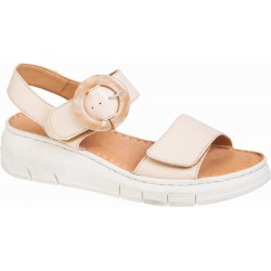 Γυναικεία ανατομικά Πέδιλα Δέρμα Relaxshoe by adams 580-26004 μπέζ