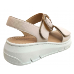 Γυναικεία ανατομικά Πέδιλα Δέρμα Relaxshoe by adams 580-26004 μπέζ