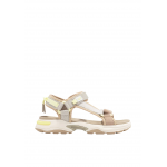 Γυναικεία ανατομικά σανδάλια D.Franklin DFSH406001 Strips Gold/Beige
