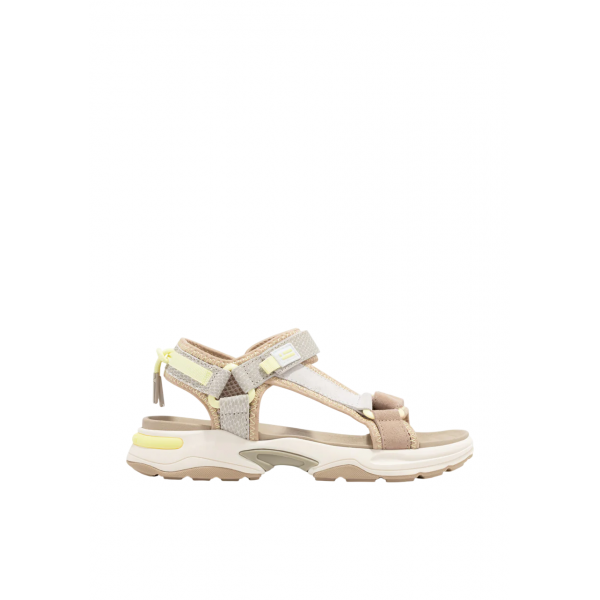 Γυναικεία ανατομικά σανδάλια D.Franklin DFSH406001 Strips Gold/Beige