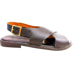 ΓΥΝΑΙΚΕΙΟ ΔΕΡΜΑΤΙΝΟ ΑΝΑΤΟΜΙΚΟ ΠΕΔΙΛΟ SPARWOMAN by Oh! My Sandals 5831 DOYA NEGRO