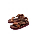 Γυναικεία ανατομικά σανδάλια D.Franklin DFSH361015 Forest Nylon Met BROWN