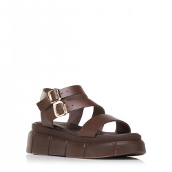 ΓΥΝΑΙΚΕΙΟ ΔΕΡΜΑΤΙΝΟ ΠΕΔΙΛΟ ΠΛΑΤΦΟΡΜΑ LIAS LEATHER 26900 ΚΑΦΕ