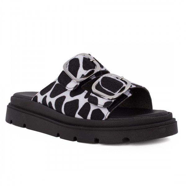ΓΥΝΑΙΚΕΙΟ ΧΑΜΗΛΟ ΔΕΡΜΑΤΙΝΟ ΣΑΝΔΑΛΙ flatforms animal PRIVE 502 BLACK ΓΥΝΑΙΚΕΙΟ ΧΑΜΗΛΟ ΔΕΡΜΑΤΙΝΟ ΣΑΝΔΑΛΙ flatforms animal PRIVE 502 BLACK