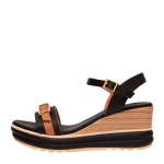ΓΥΝΑΙΚΕΙΟ ΔΕΡΜΑΤΙΝΟ ΑΝΑΤΟΜΙΚΟ ΠΕΔΙΛΟ SPARWOMAN by Oh! My Sandals 5993 DOYA NEGRO