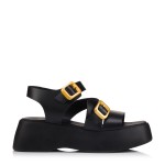 ΓΥΝΑΙΚΕΙΟ ΔΕΡΜΑΤΙΝΟ  ΠΕΔΙΛΟ ΠΛΑΤΦΟΡΜΑ LIAS LEATHER  25800 ΜΑΥΡΟ