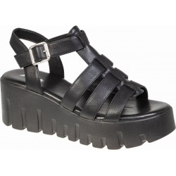 Γυναικεία πέδιλα gladiator by ADAMS SHOES 829-26074 BLACK