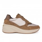 Γυναικεία δερμάτινα Sneakers descanflex anatomic 80025 DORE