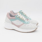 Γυναικεία δερμάτινα Sneakers descanflex anatomic 80028 ΛΕΥΚΟ