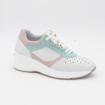 Γυναικεία δερμάτινα Sneakers descanflex anatomic 80028 ΛΕΥΚΟ