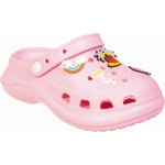 Κοριτσίστικα παντοφλάκια θαλλάσης με pins clogs adams shoes 931-26004 ΡΟΖ Κοριτσίστικα παντοφλάκια θαλλάσης με pins clogs adams shoes 931-26004 ΡΟΖ