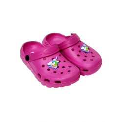 Κοριτσίστικα παντοφλάκια clogs μονόκερος CUBANITAS 08/136 φουξ