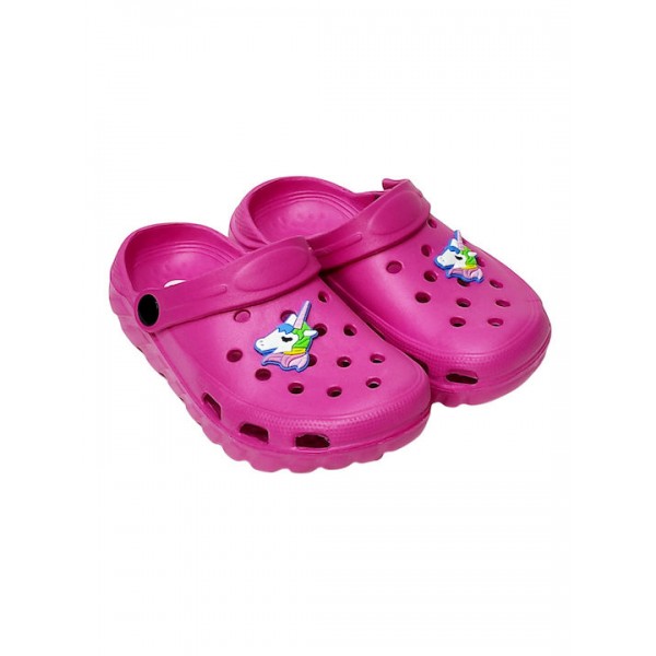 Κοριτσίστικα παντοφλάκια clogs μονόκερος CUBANITAS 08/136 φουξ