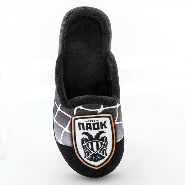 Παιδική χειμερινή παντόφλα ORIGINAL PAOK FC FAME PA-NL007 μαύρο