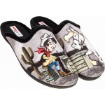 ADAMS SHOES ΑΝΔΡΙΚΕΣ ΧΕΙΜΕΡΙΝΕΣ ΠΑΝΤΟΦΛΕΣ 624-25537 ΜΑΥΡΟ