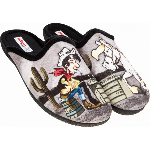 ADAMS SHOES ΑΝΔΡΙΚΕΣ ΧΕΙΜΕΡΙΝΕΣ ΠΑΝΤΟΦΛΕΣ 624-25537 ΜΑΥΡΟ