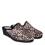 Γυναικεία χειμερινή παντόφλα FAME by  zak shoes 2406 leopar
