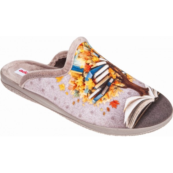 ADAMS SHOES ΓΥΝΑΙΚΕΙΕΣ ΧΕΙΜΕΡΙΝΕΣ ΠΑΝΤΟΦΛΕΣ 624-26542 ΓΚΡΙ