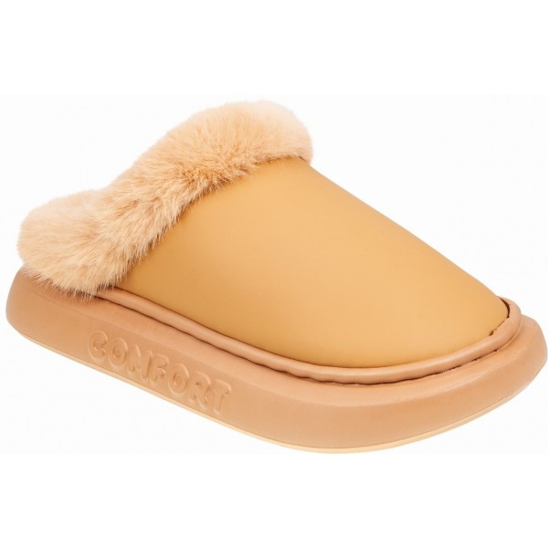 ADAMS SHOES ΓΥΝΑΙΚΕΙΕΣ ΧΕΙΜΕΡΙΝΕΣ ΠΑΝΤΟΦΛΕΣ 896-25505 CAMEL